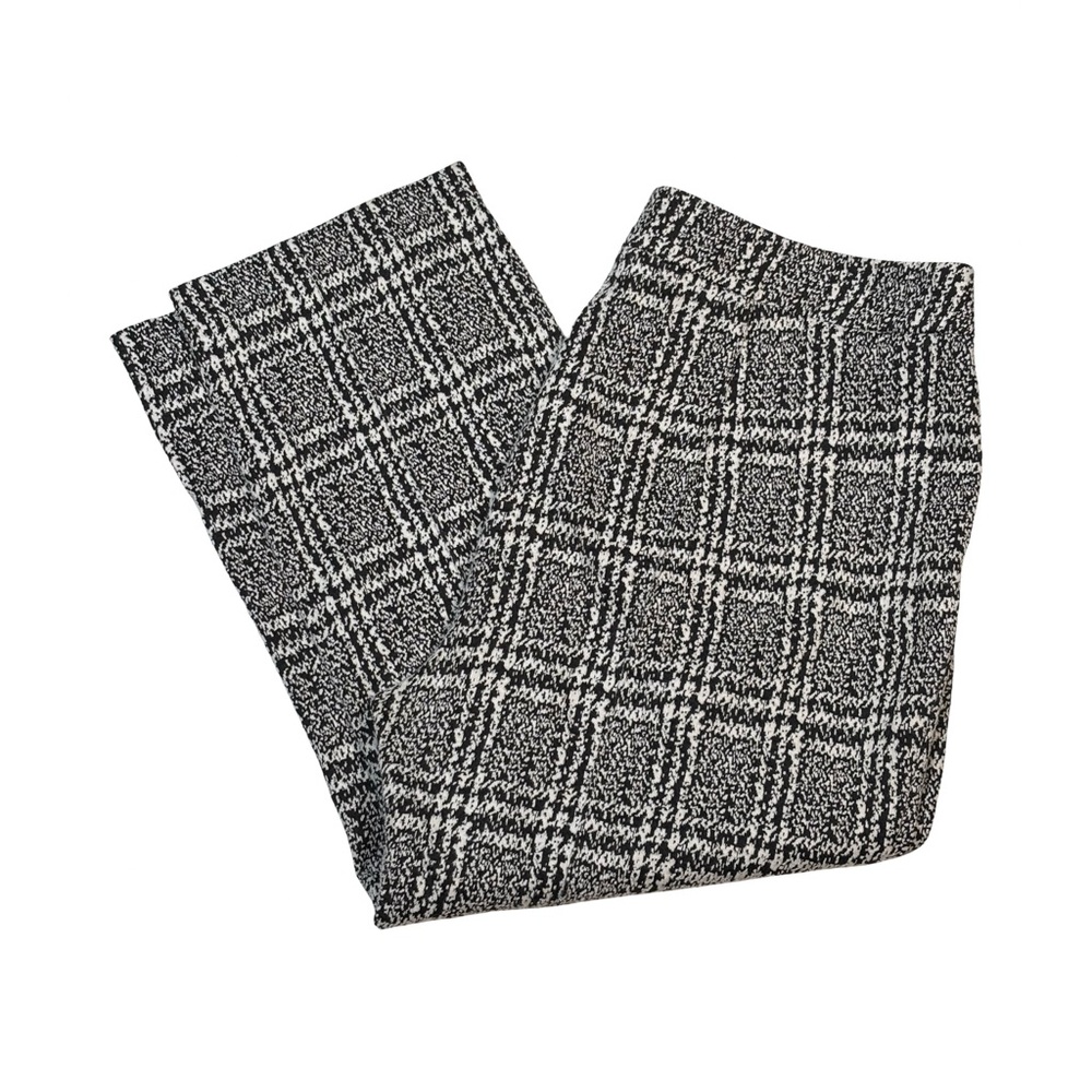 Michael Michael Kors Womens Plus Size Knit Side Zip Pants Size 1X Black White